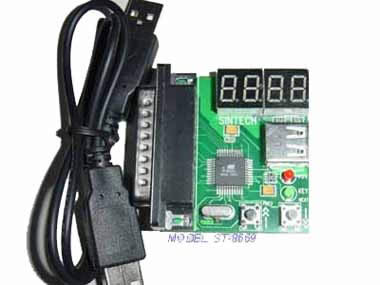 ST8669 LPT port 4 bit diagnostic card for Desk pc and notebook 
